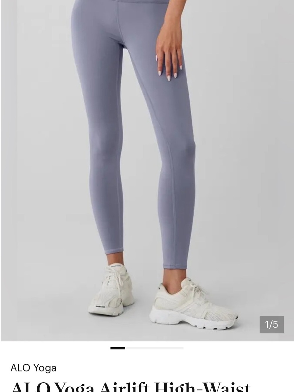 ALO Yoga Airlift High-Waist Legging - Dusty Lavender Fog